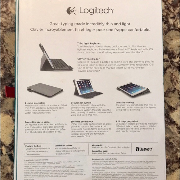 Logitech Ultrathin Keyboard Folio - Picture 4 of 5